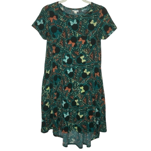 Disney Lularoe Minnie Mouse Printed Carly Dress - Picture 2 of 9